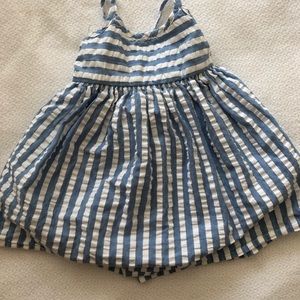 Old navy strip dress 3/6 months.